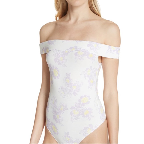 Free People Off The Shoulder Bodysuit - Picture 1 of 7
